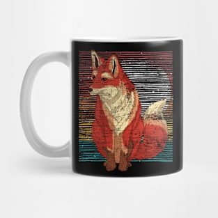 Retro Fox Lover Nature Wildlife Forest Animal Fox Mug